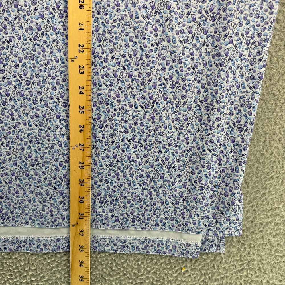 Peter Millar Summer Comfort Mens XL Purple Cocktail Bear Print Golf Polo Shirt - Picture 8 of 15